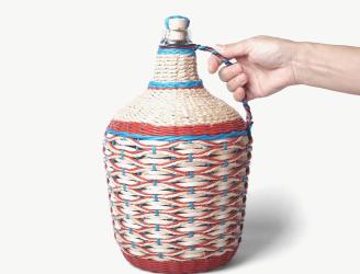 Cestería contemporánea aplicada al trenzado de botellas