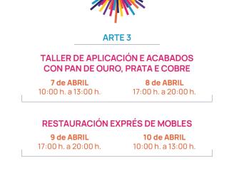 Taller de aplicación y acabados decorativos en pan de oro