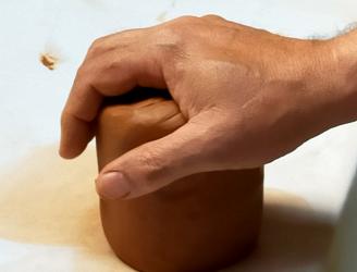 Barro preparado para tornear