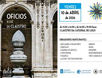 OFICIOS Á LUZ DO CLAUSTRO. Obradoiro de Coiro. LeCOOP/Víctor Montero. Viernes 10 de abril. Claustro de la catedral de Lugo