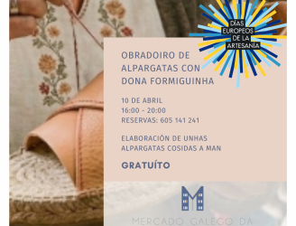 Elaboración dunhas alpargatas cosidas a mán