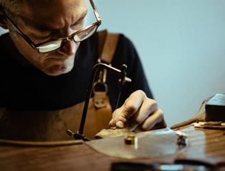 Manuel Nieto en el taller