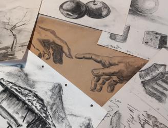 Dibujo con carboncillo