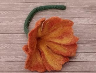 Taller de fieltro, flor