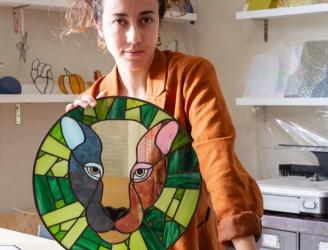 Nat Dametto vitrales