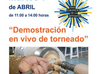 cartel demostración de torneado