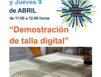 Cartel demostración de talla digital