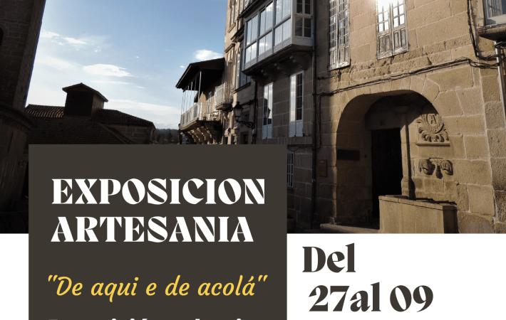 Cartel de la Exposición en Sala de Exposiciones " A Paneira" . Situada en la Plaza Maior de Allariz. 
