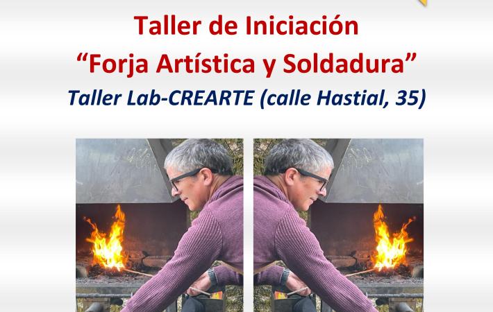 Cartel "Taller Iniciación Forja Artística y Soldadura"