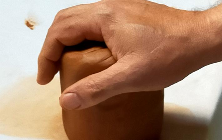 Barro preparado para tornear