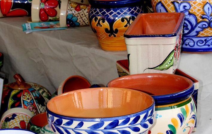 Macetas pintadas