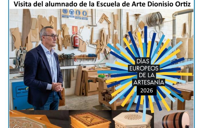 Cartel Jornada de Puertas Abiertas - Taller Carpinfe, S.L. Artesanía en Madera