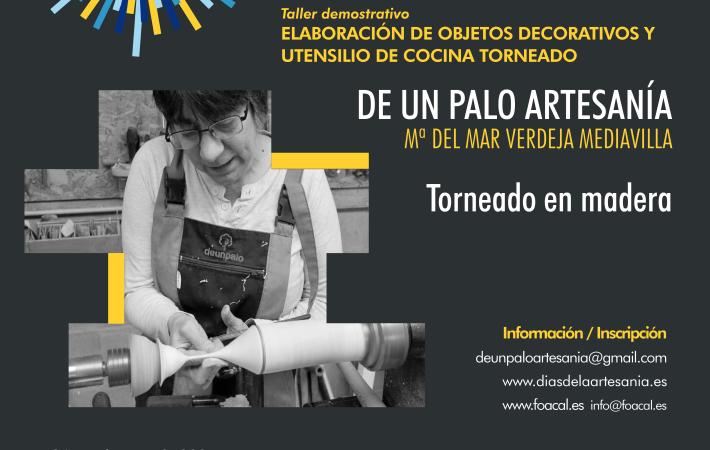 MAR VERDEJA_DE UN PALO ARTESANÍA EN MADERA TORNEADA