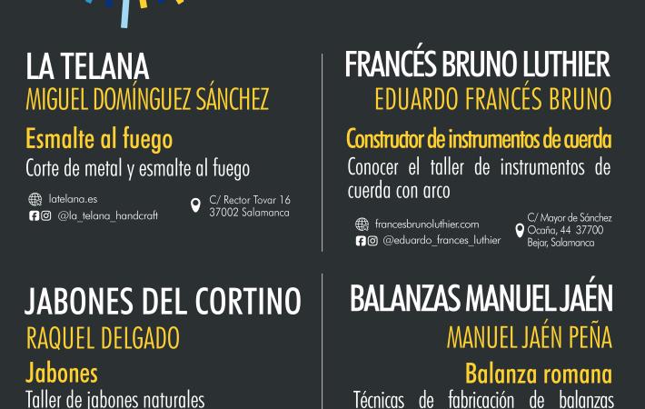 4 TALLERES ARTESANOS DE LA PROVINCIA DE SALAMANCA ABREN SUS PUERTAS PARA CELEBRAR LOS DÍAS EUROPEOS DE LA ATESANÍA