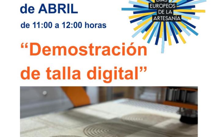 Cartel demostración de talla digital