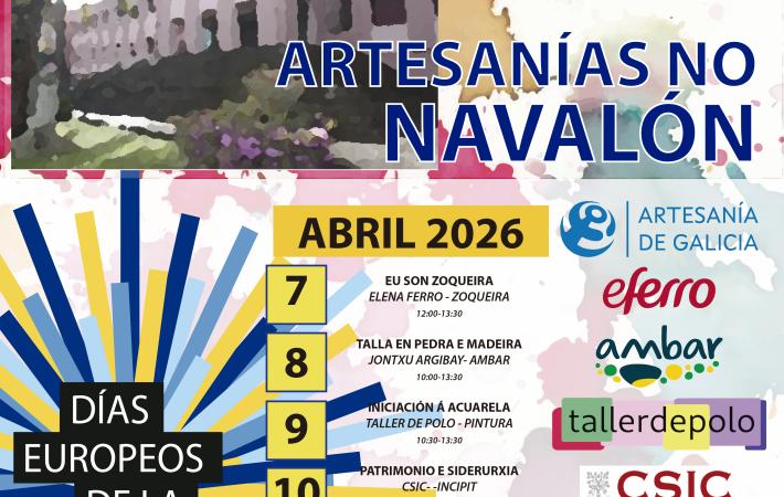 Cartel Artesanaías no Navalón