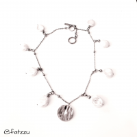 Collar de perlas cultivadas montado en plata de ley 
