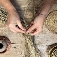 Trenzado de pleita de esparto