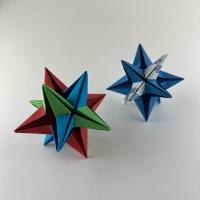 Estrella modular de origami