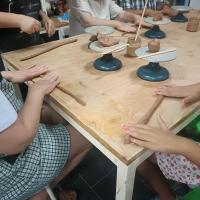 Técnica execución: rolos ou colombino