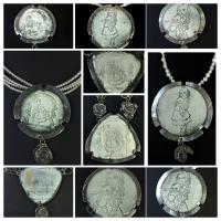 Grabado, esmalte y plata