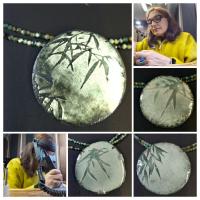 Grabado, esmalte y plata