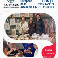 Cartel Jornada de Artesanía mercado La Plaza de Montilla -sábado 11 de abril