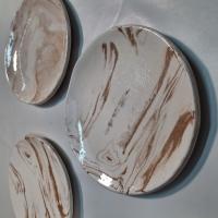 Platos realizados con la técnica nerikomi libre