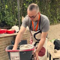 Demostración con torno casero