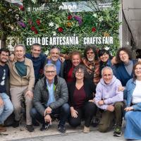 Algunos de los artesanos participantes