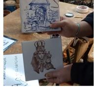 Trabajo realizado por la Artesana, Isabel María García Serra.