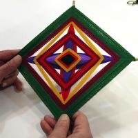 Ejemplo sencillo de Mandala Textil 