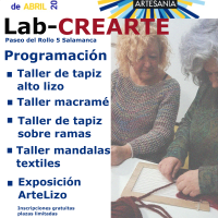 Programa completo Semana Europea de la Artesanía en el Lab-CREARTE de Salamanca 