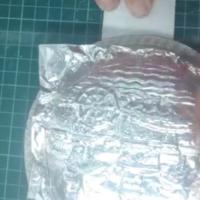 Proceso de metalizado de un Guadamecil.