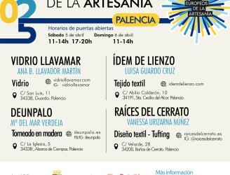 CELEBRA LOS DÍAS EUROPEOS DE LA ARTESANIA VISITANDO LOS TALLERES ABIERTOS EN PALENCIA_CASTILLA Y LEÓN